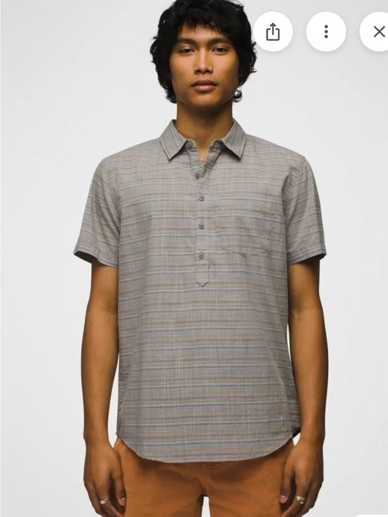 Prana Other - NWT Prana Men’s Groveland Popover Flint Short Sleeve Shirt- XL